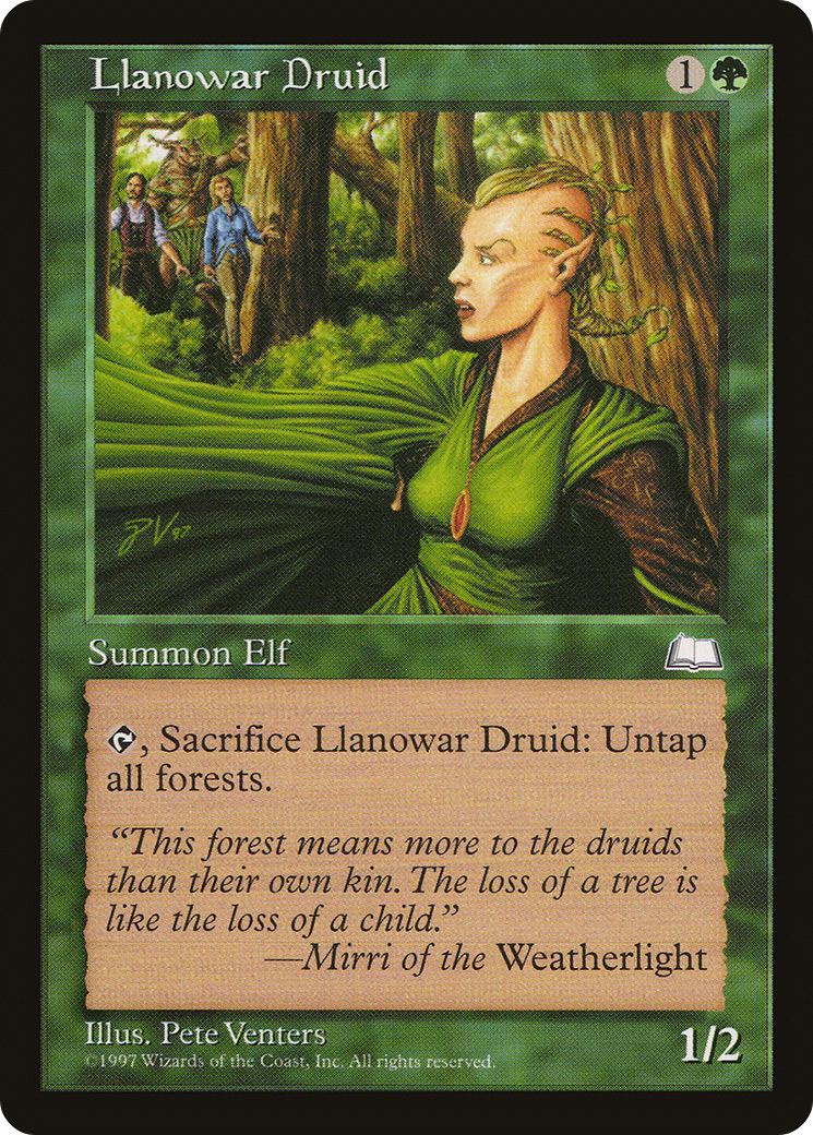 Llanowar Druid (WTH) 133 - WZRD TCG