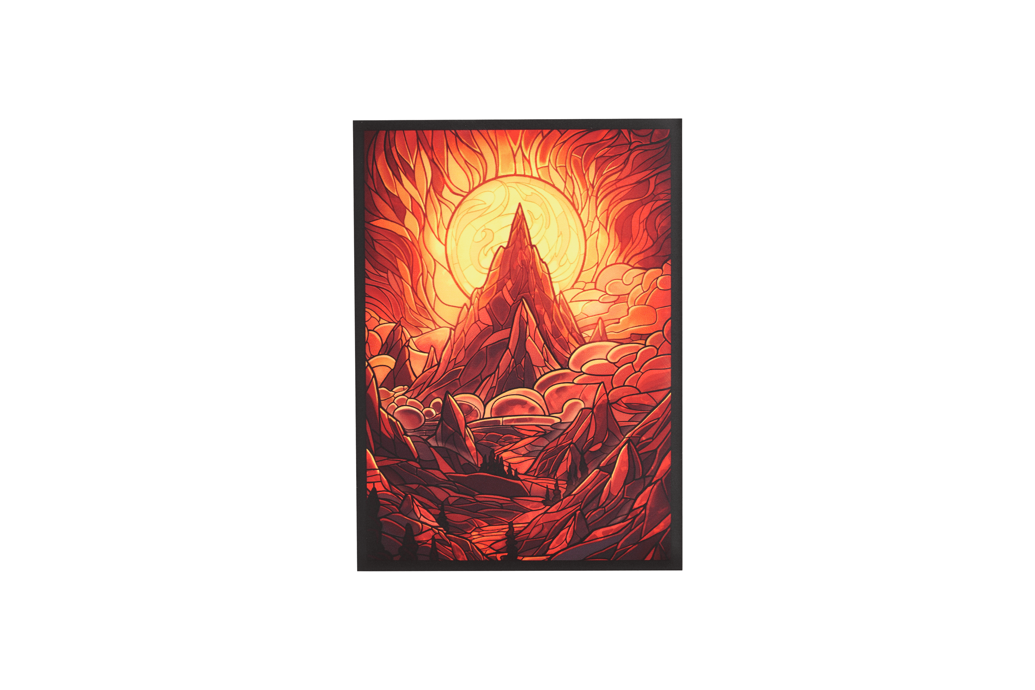 Arcane Fortress Matte Artwork Sleeves - Burning Mountain