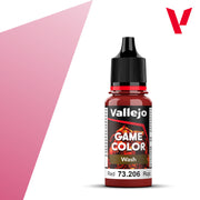 73.206 Red Wash  -18ml - Vallejo Game Color Wash