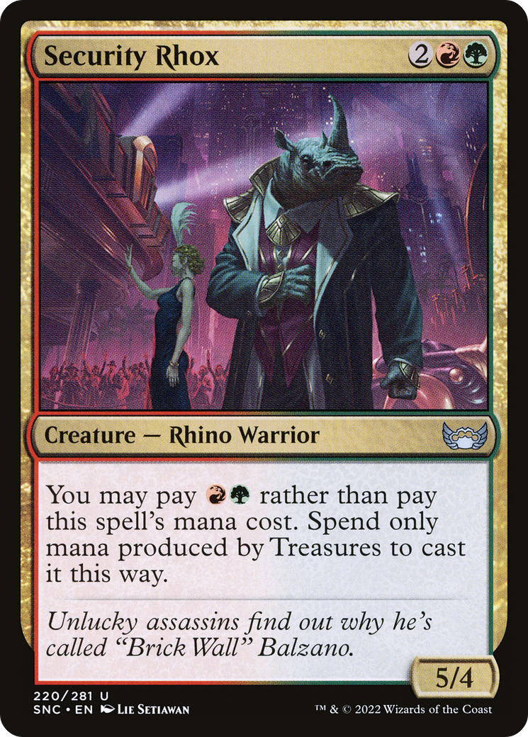 Security Rhox (SNC) 220 - WZRD TCG