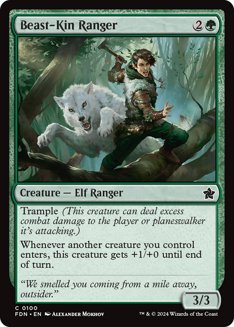 Beast-Kin Ranger (FDN) 100 - WZRD TCG