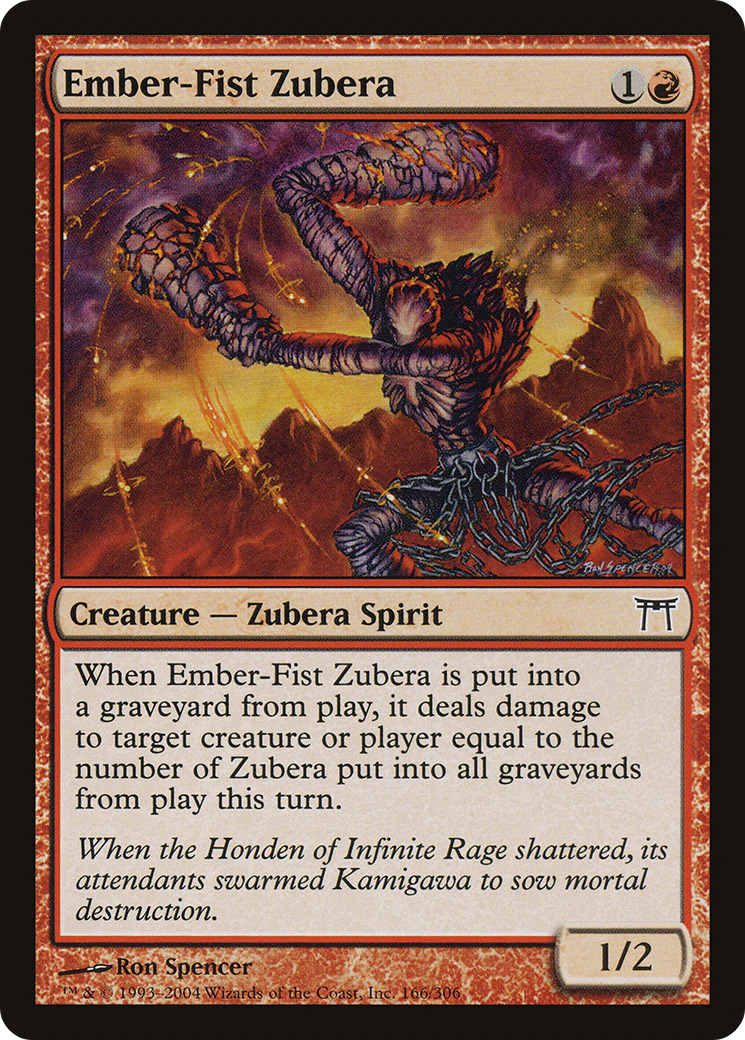 Ember-Fist Zubera (CHK) 166 - WZRD TCG