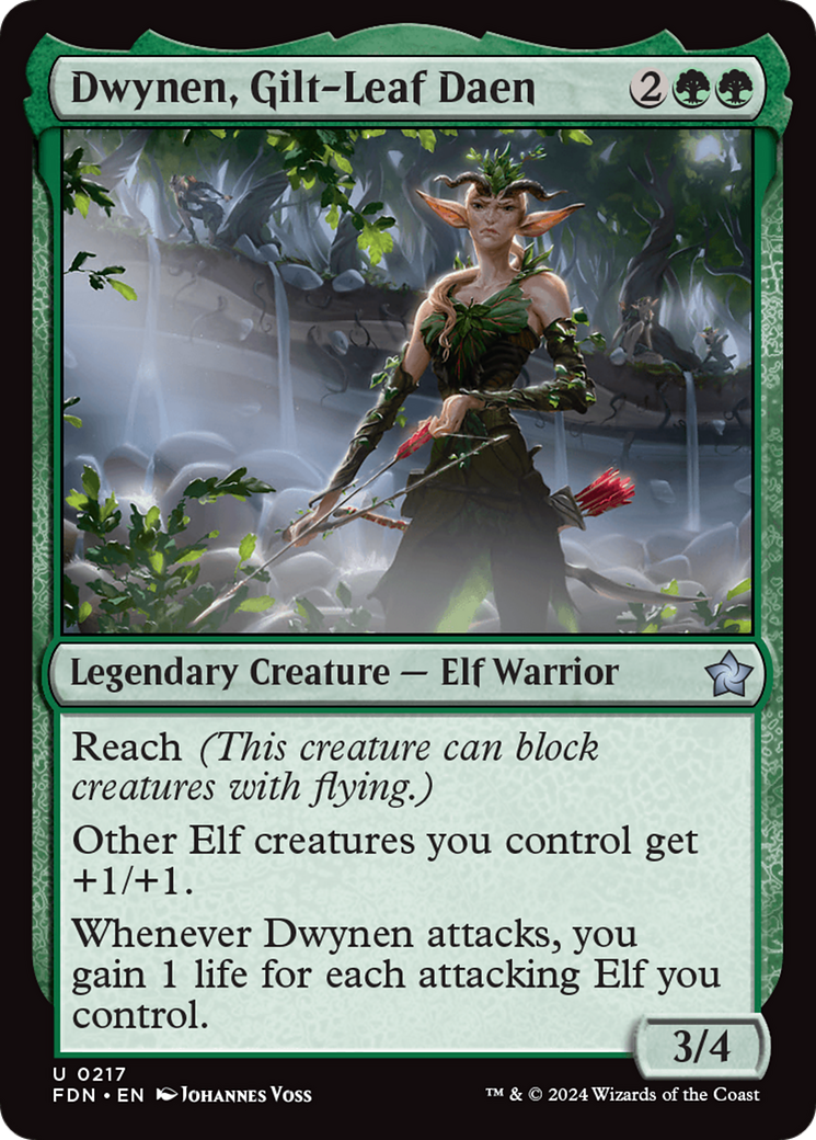 Dwynen, Gilt-Leaf Daen (FDN) 217 - WZRD TCG