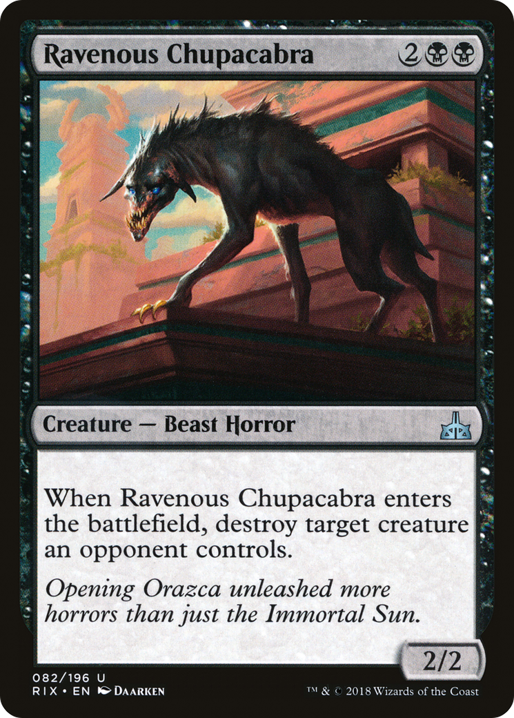 Ravenous Chupacabra (RIX) 82 - WZRD TCG
