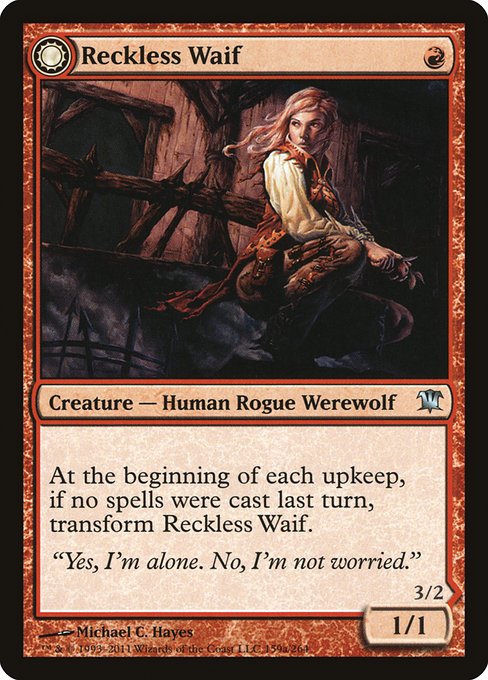 Reckless Waif // Merciless Predator front