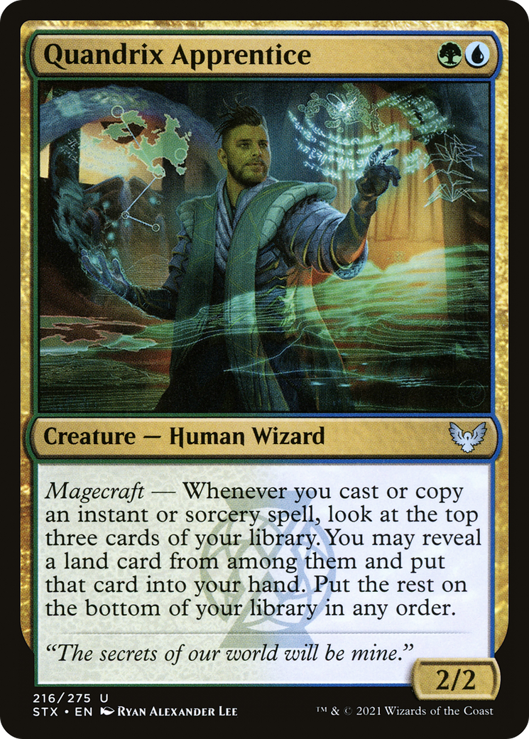 Quandrix Apprentice (STX) 216 - WZRD TCG