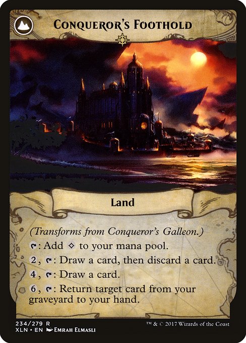 Conqueror's Galleon // Conqueror's Foothold (Back)