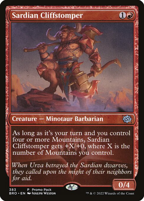 Sardian Cliffstomper front