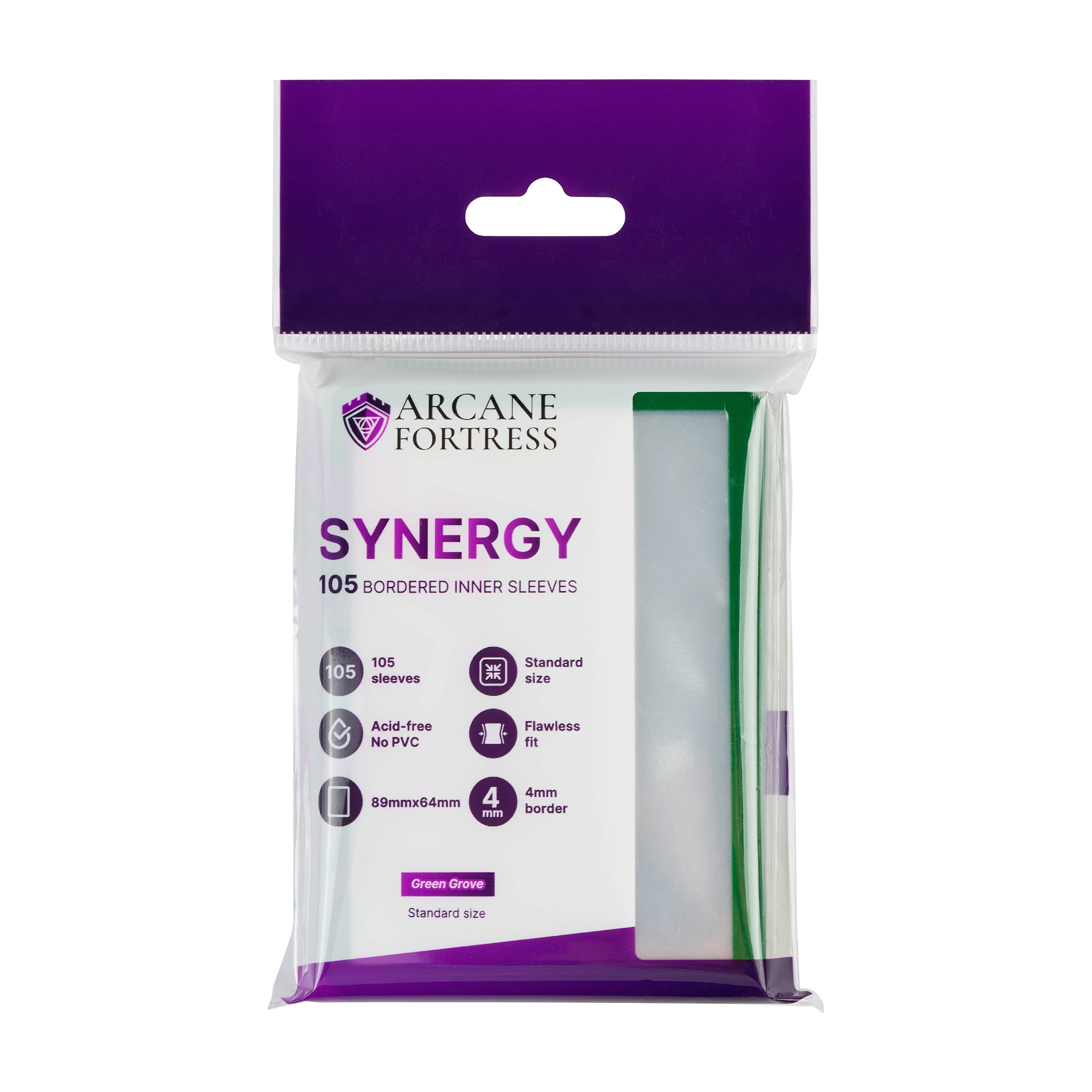 Arcane Fortress Synergy Bordered Inner Sleeves - Green