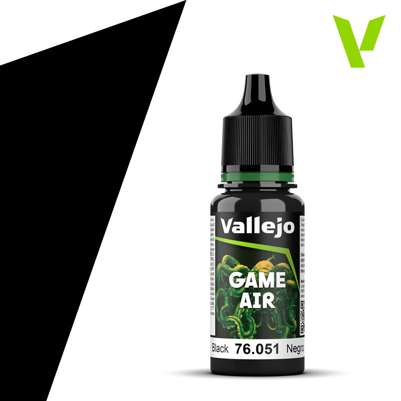 76.051 - Black - 18ml -  Vallejo Game Air
