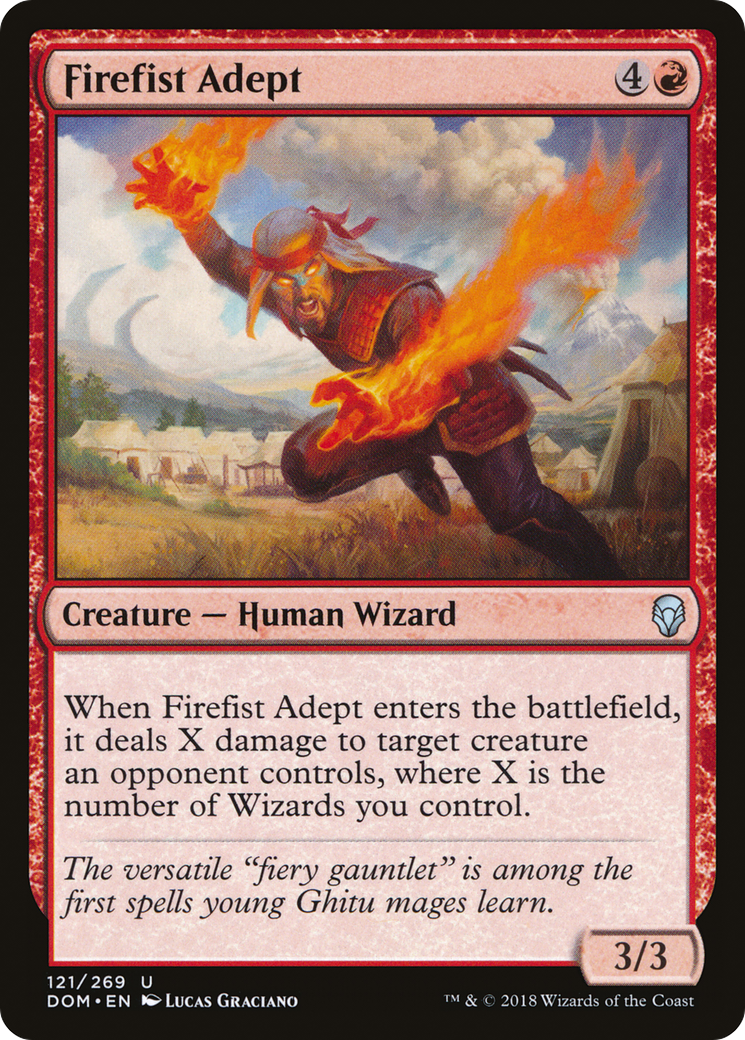 Firefist Adept (DOM) 121 - WZRD TCG