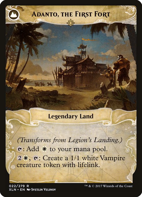 Legion's Landing // Adanto, the First Fort (Back)
