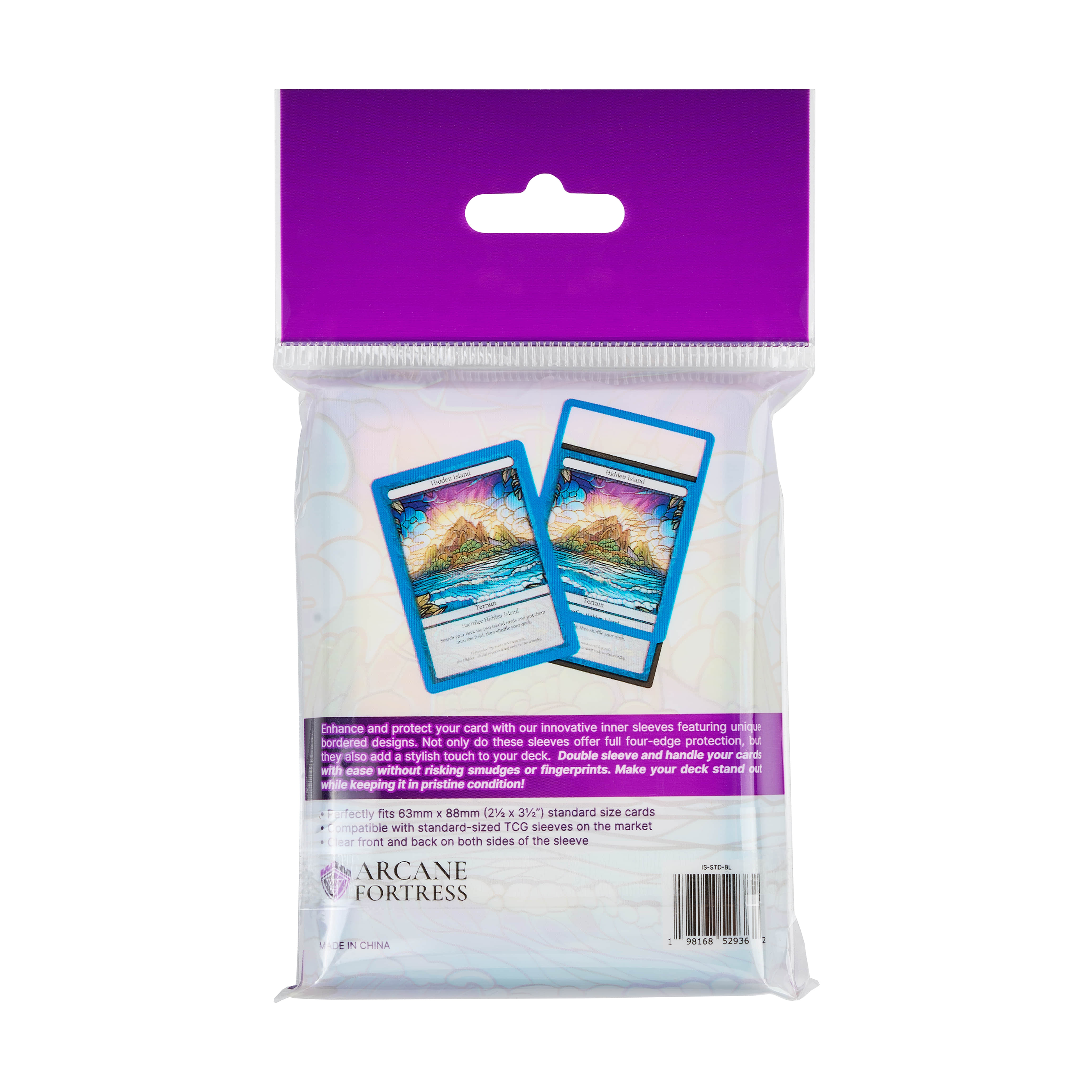 Arcane Fortress Synergy Bordered Inner Sleeves - Blue