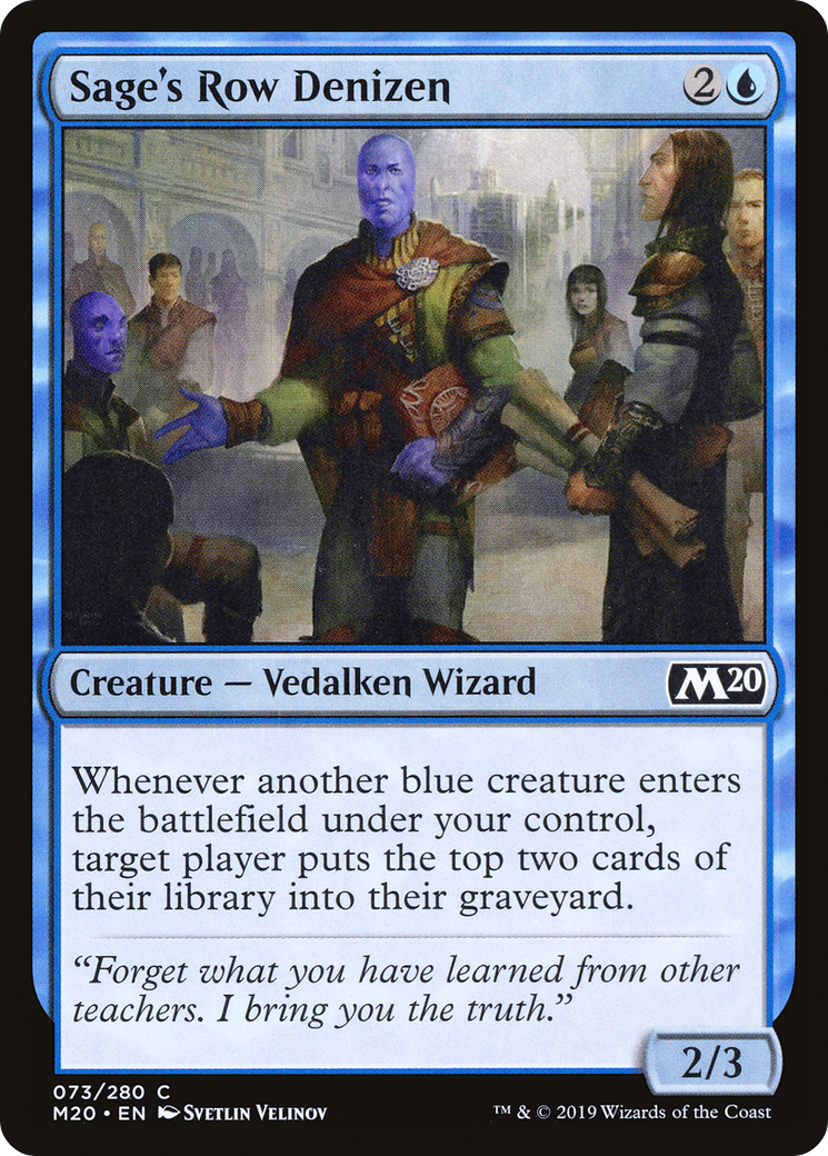 Sage's Row Denizen (M20) 73 - WZRD TCG