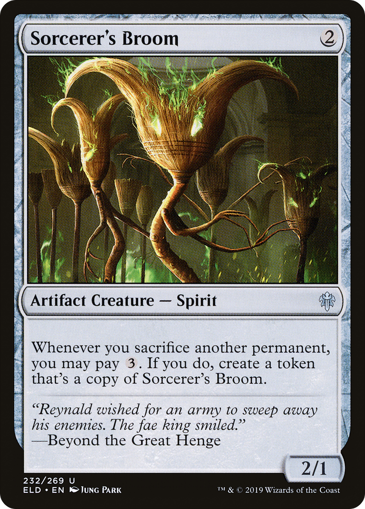 Sorcerer's Broom (ELD) 232 - WZRD TCG