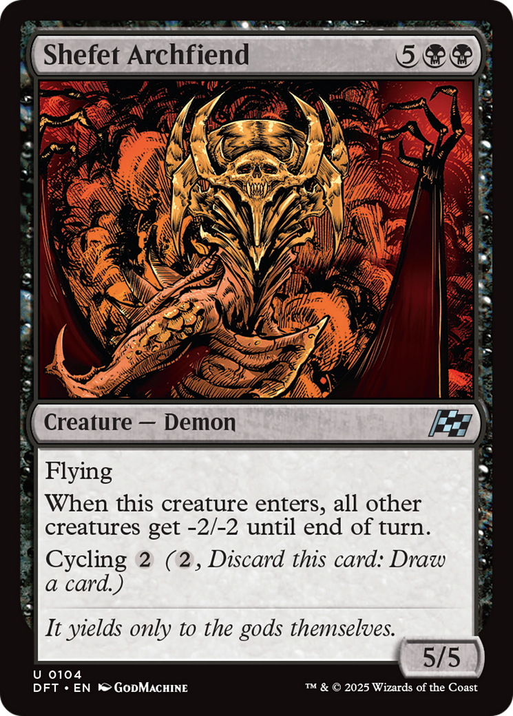 Shefet Archfiend (DFT) 104 - WZRD TCG