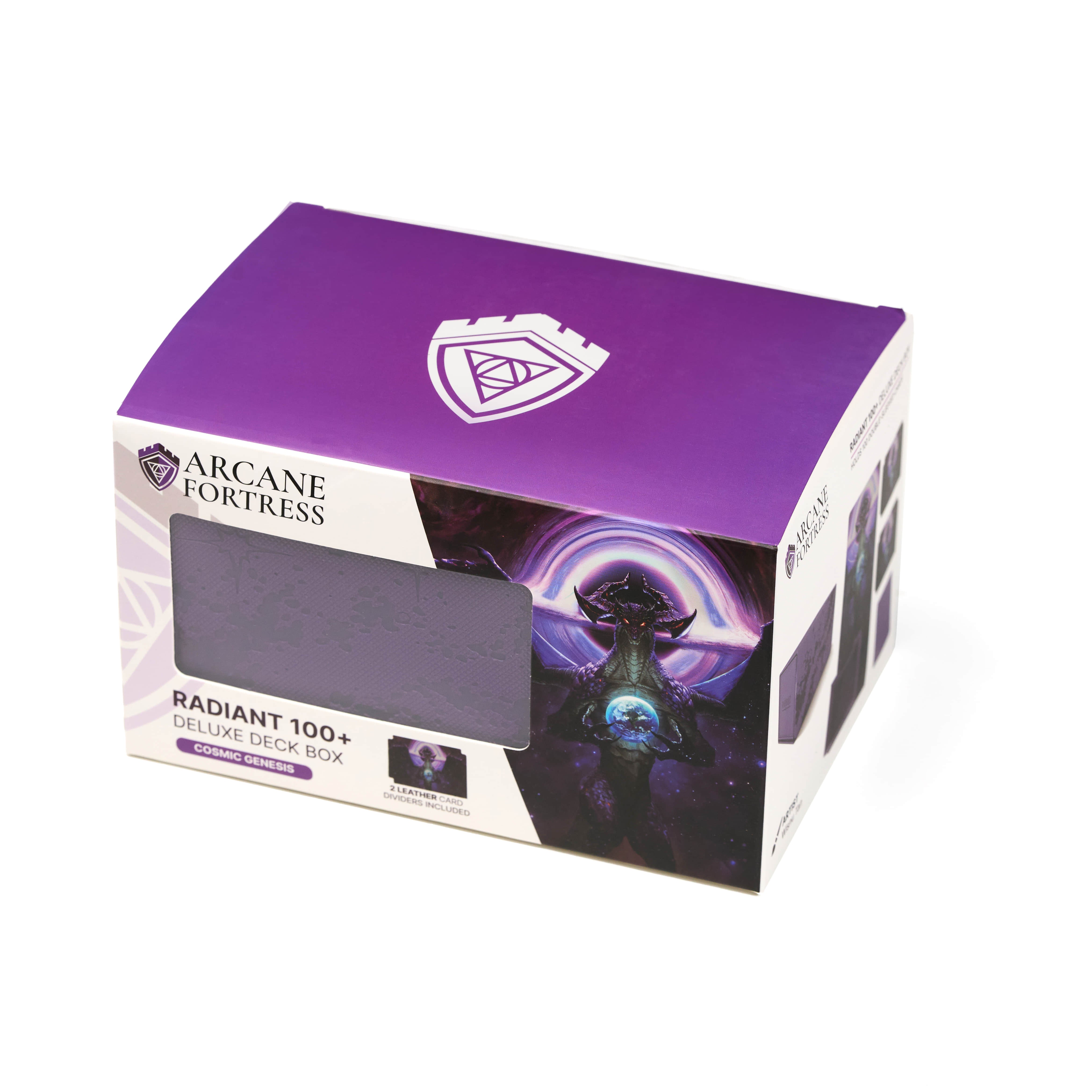 Arcane Fortress - Radiant 100+ Deluxe Deck Vault -PURPLE- Cosmic Genesis