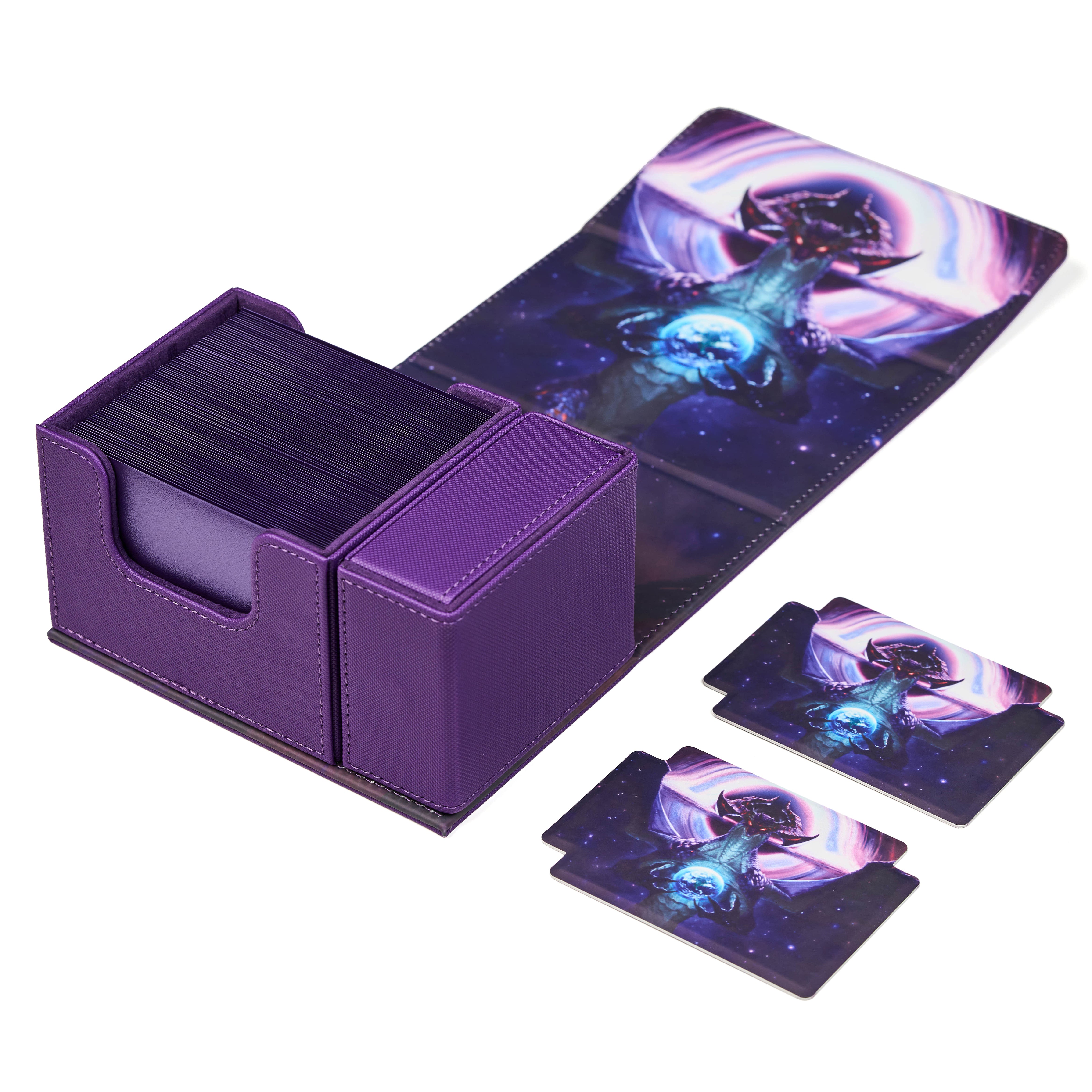 Arcane Fortress - Radiant 100+ Deluxe Deck Vault -PURPLE- Cosmic Genesis