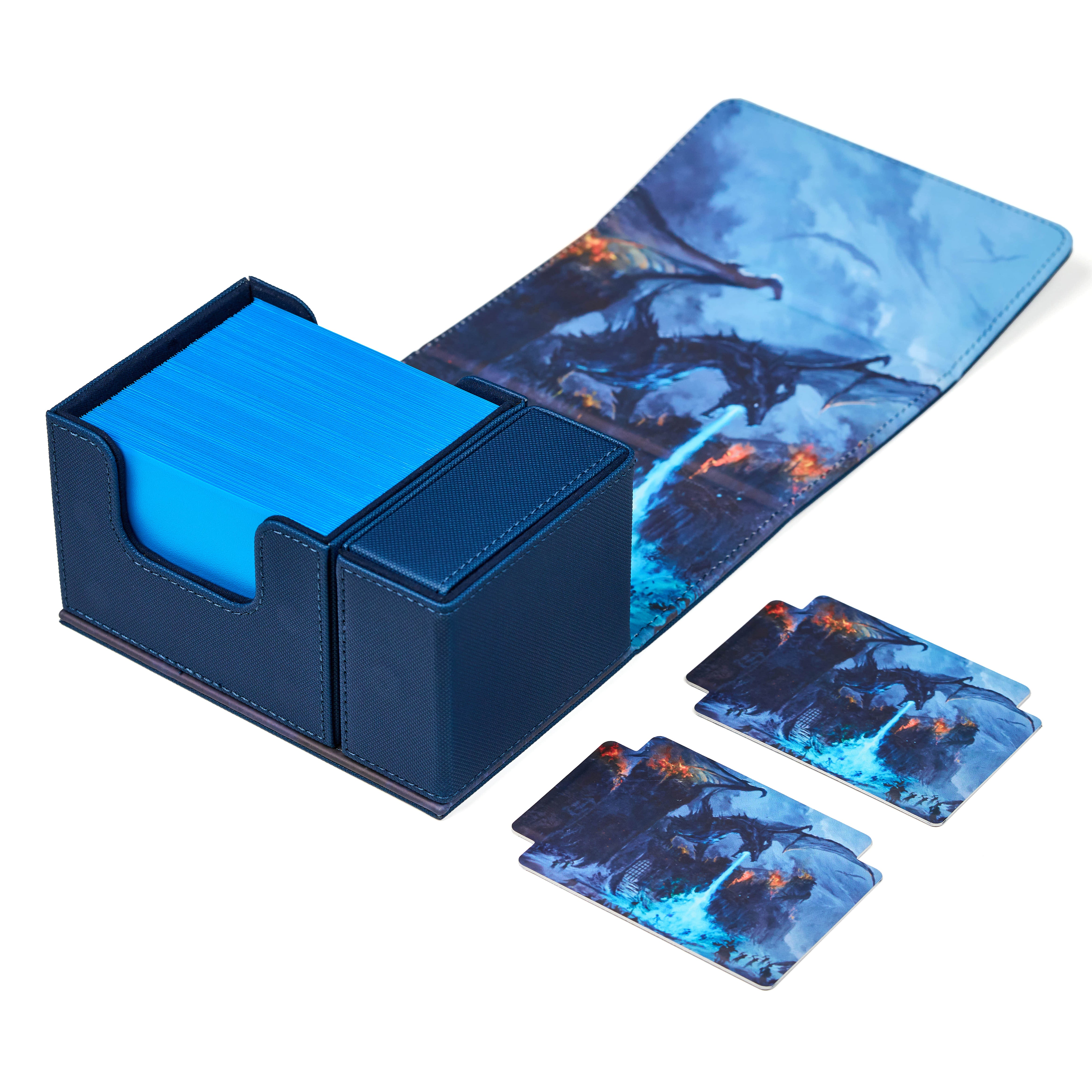 Arcane Fortress - Radiant 100+ Deluxe Deck Vault -BLUE-Winter's War