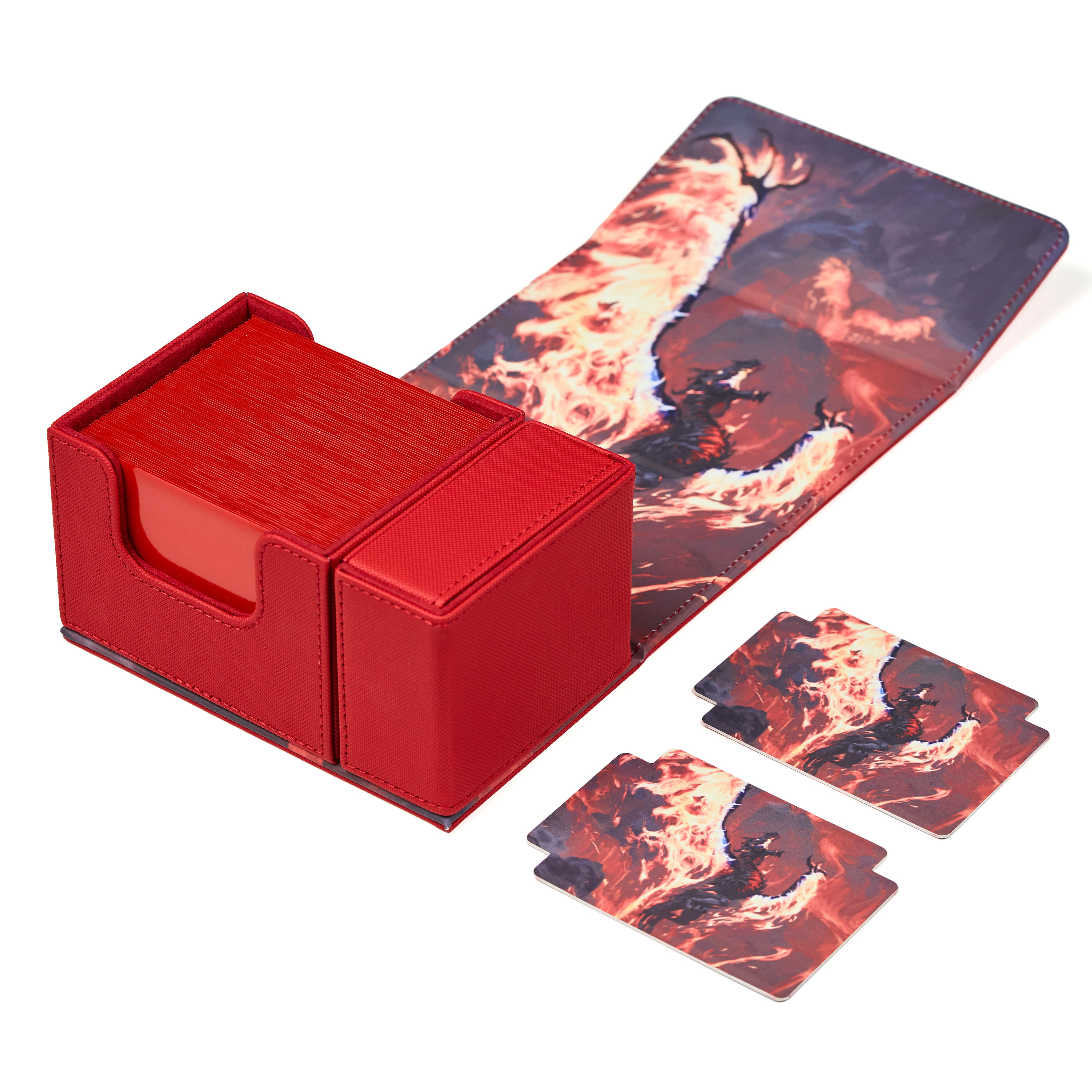 Arcane Fortress - Radiant 100+ Deluxe Deck Vault -RED-Volcanic Rebirth