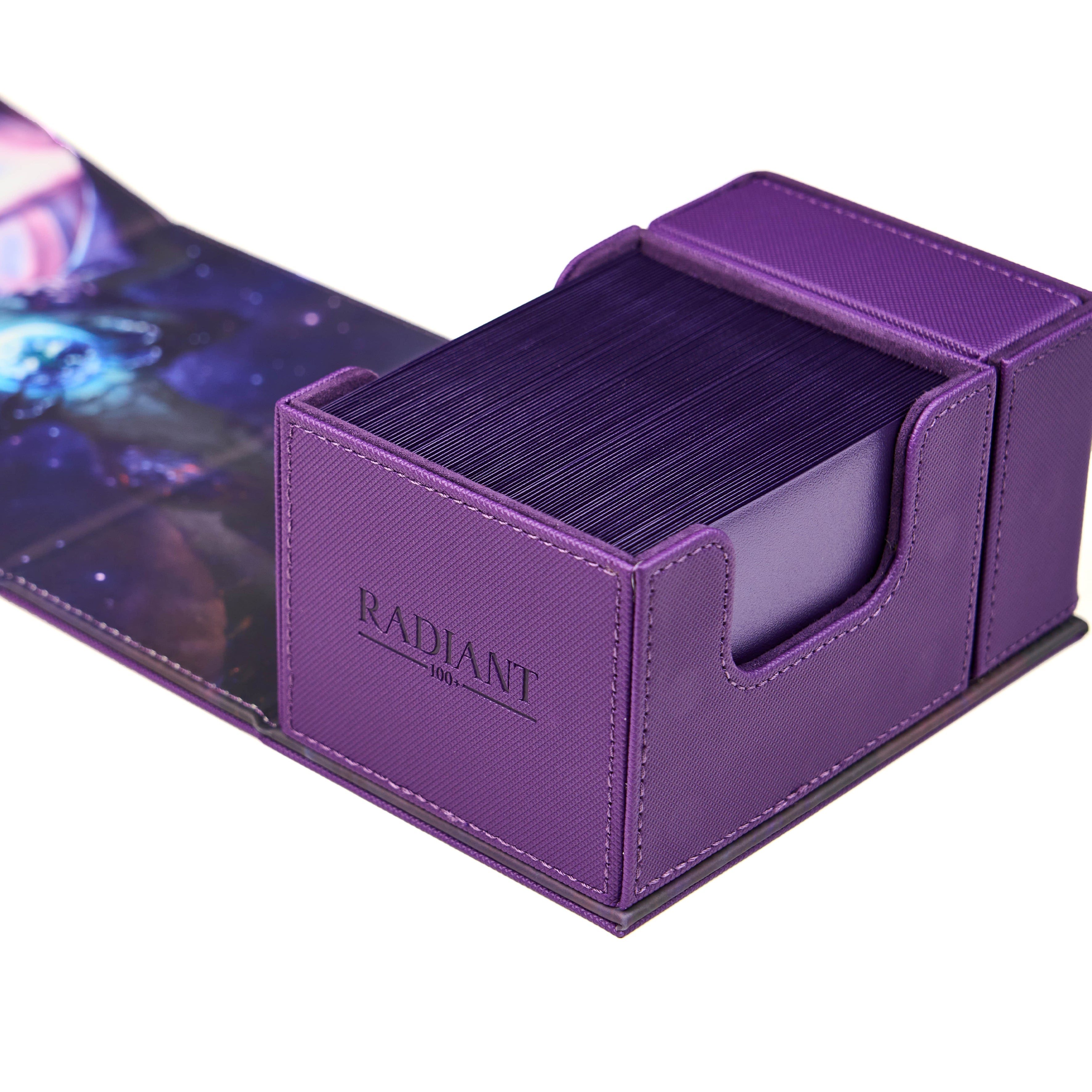 Arcane Fortress - Radiant 100+ Deluxe Deck Vault -PURPLE- Cosmic Genesis