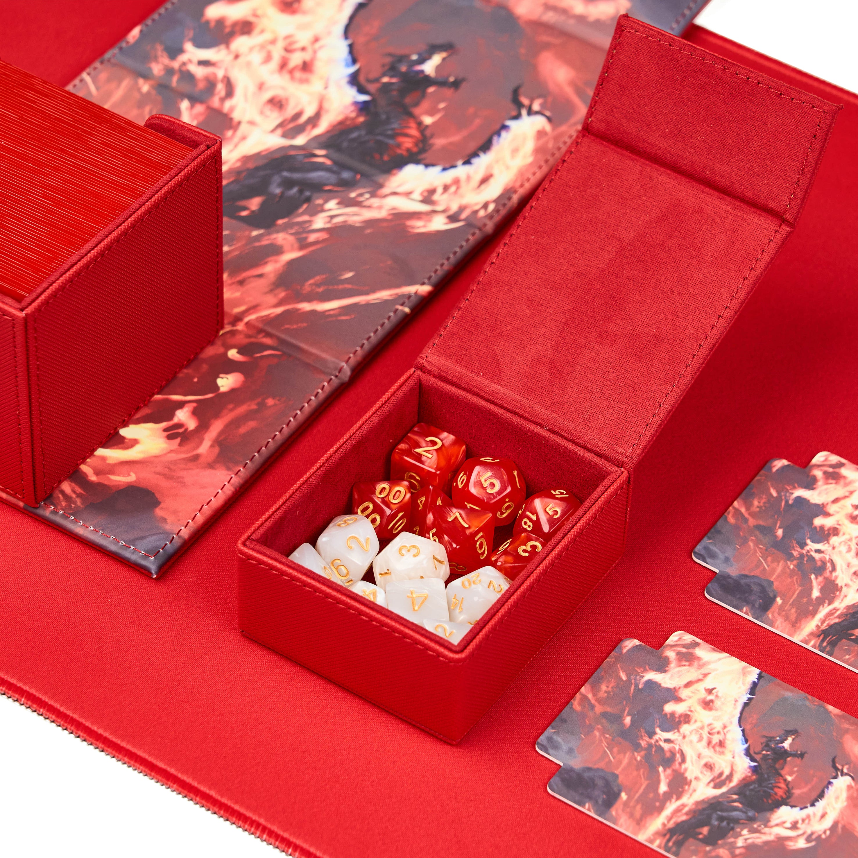 Arcane Fortress - Radiant 100+ Deluxe Deck Vault -RED-Volcanic Rebirth