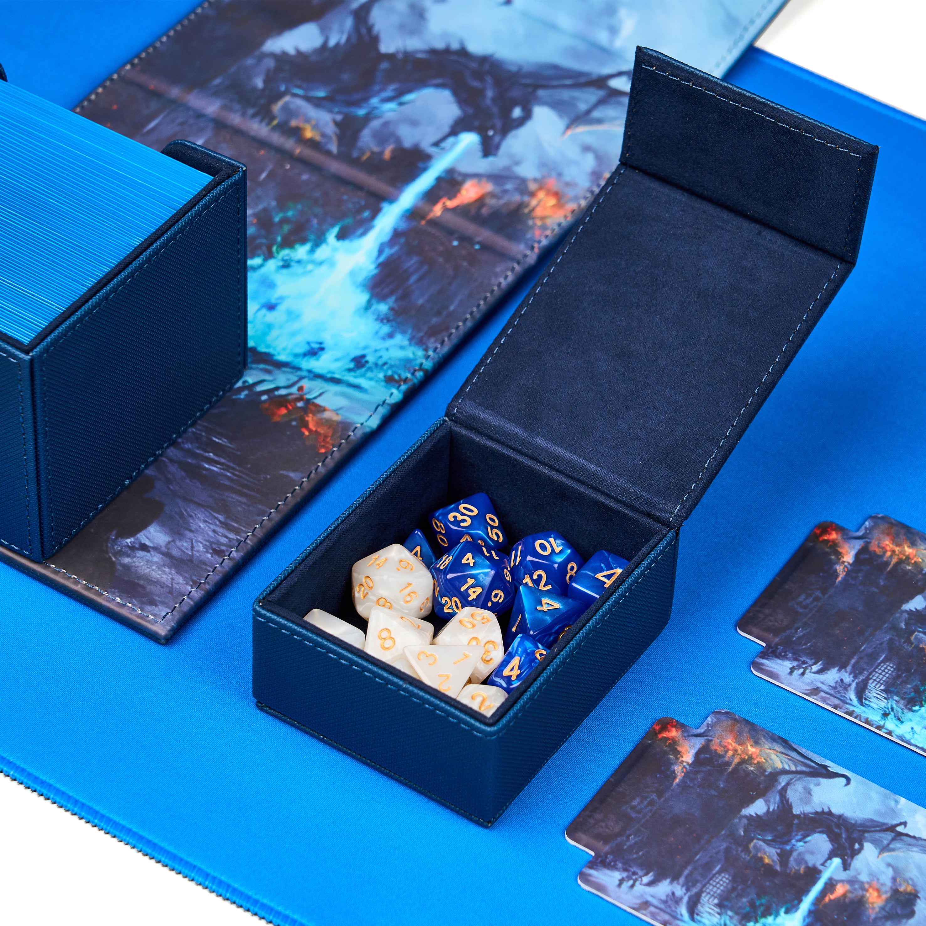 Arcane Fortress - Radiant 100+ Deluxe Deck Vault -BLUE-Winter's War