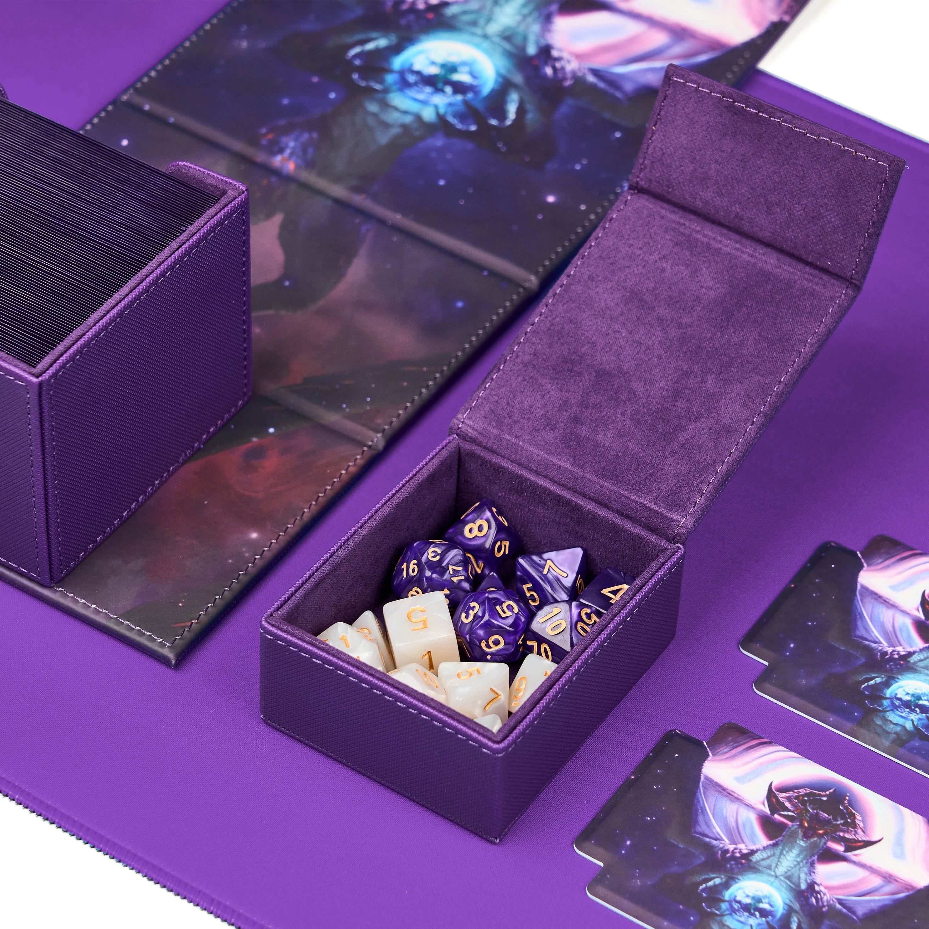 Arcane Fortress - Radiant 100+ Deluxe Deck Vault -PURPLE- Cosmic Genesis