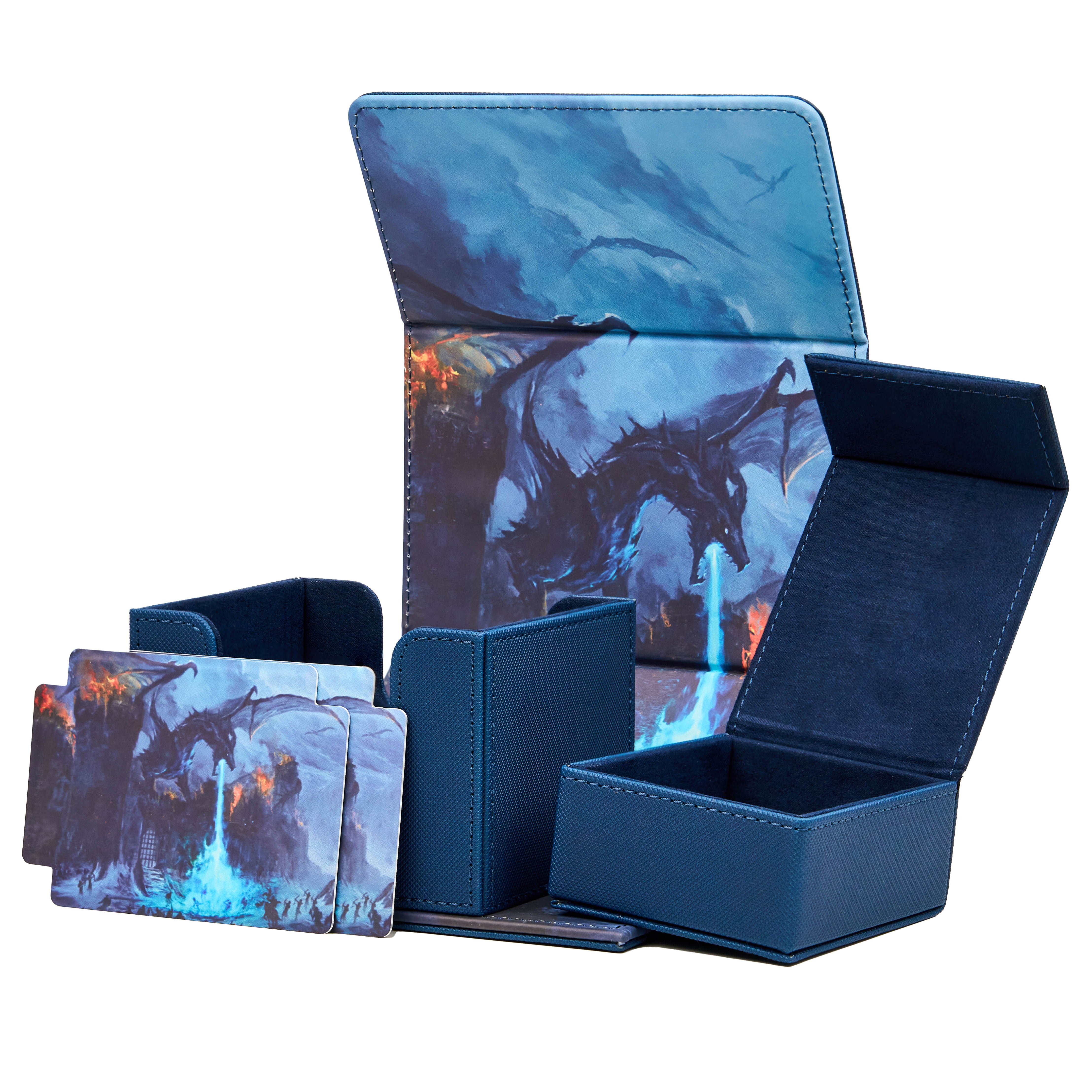 Arcane Fortress - Radiant 100+ Deluxe Deck Vault -BLUE-Winter's War