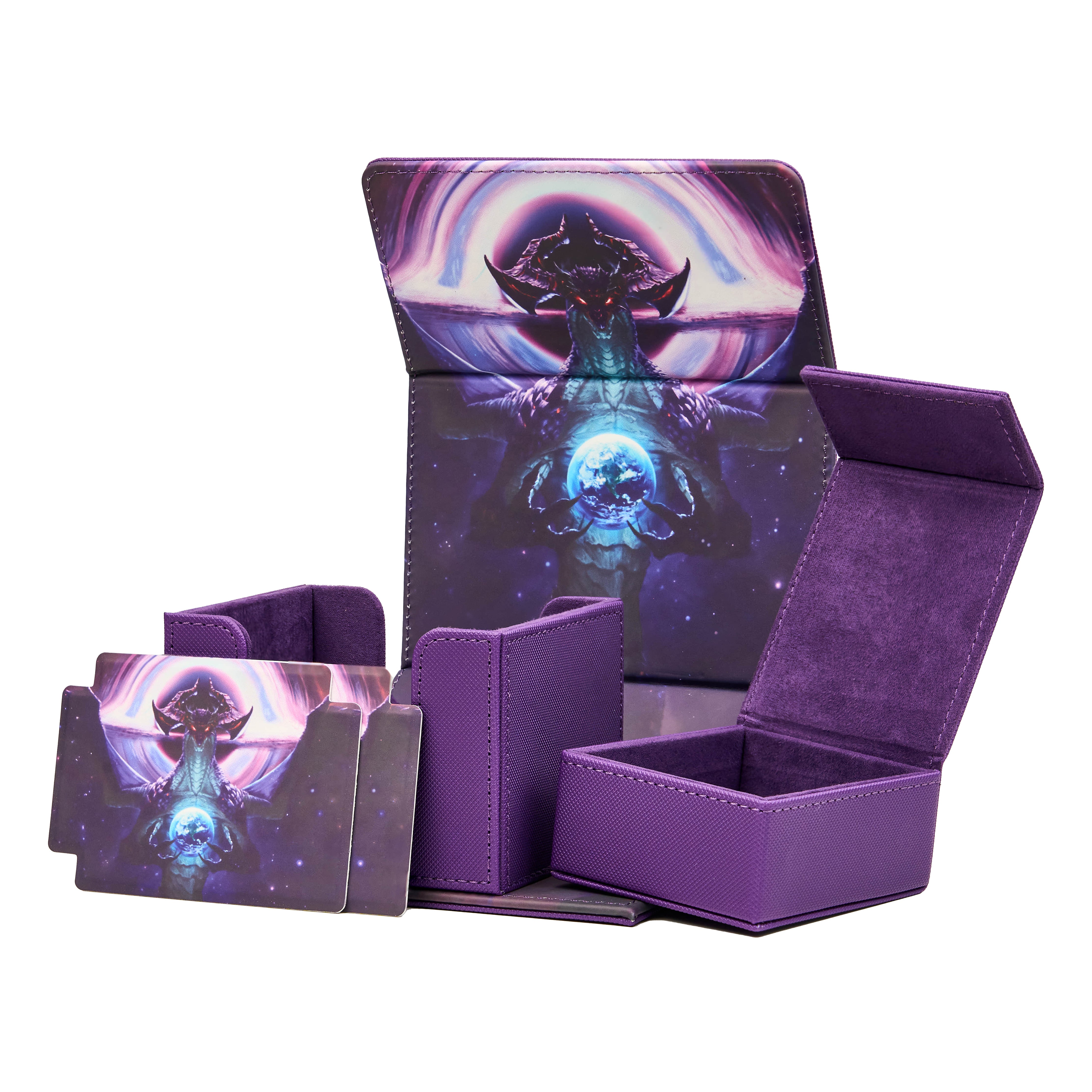 Arcane Fortress - Radiant 100+ Deluxe Deck Vault -PURPLE- Cosmic Genesis