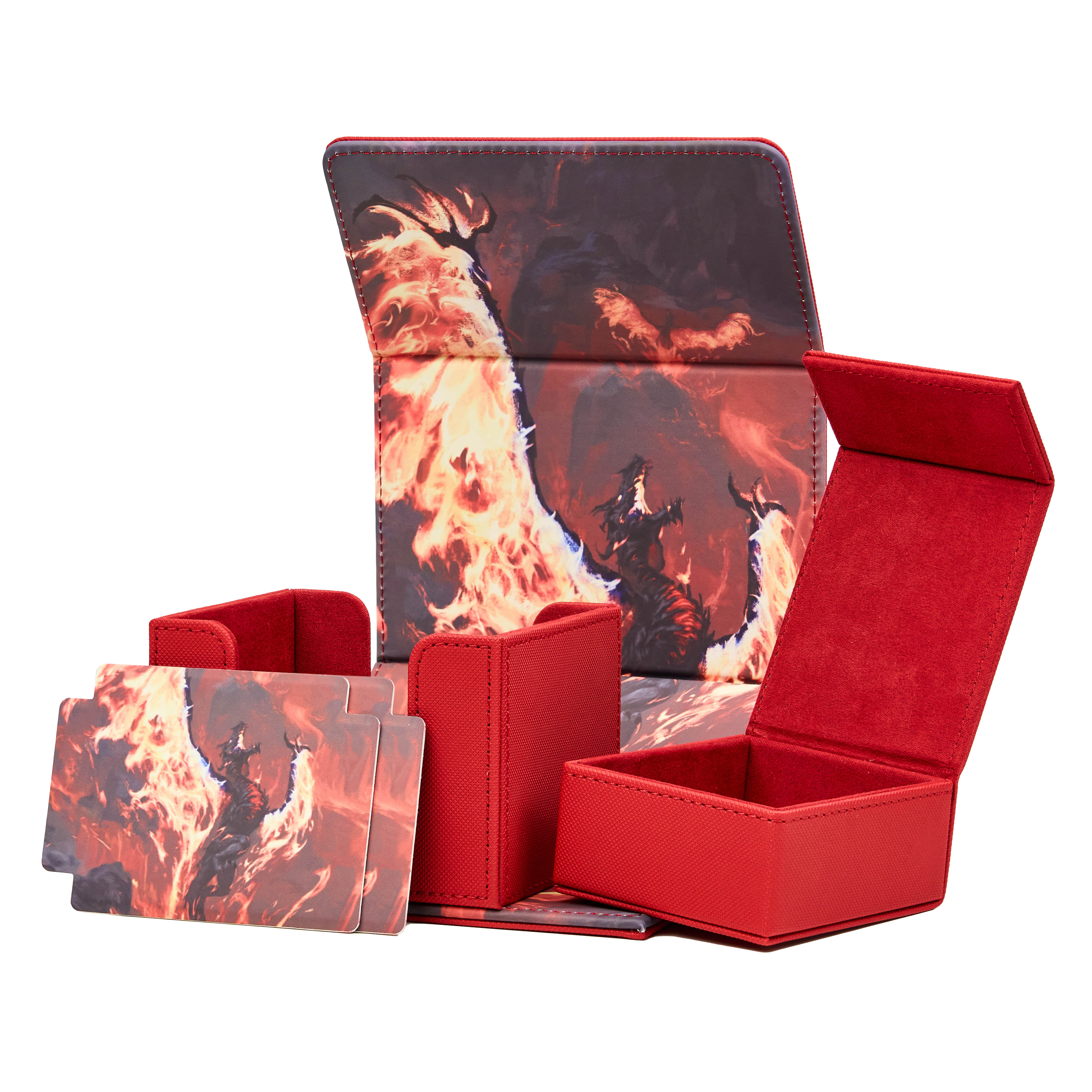 Arcane Fortress - Radiant 100+ Deluxe Deck Vault -RED-Volcanic Rebirth
