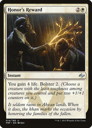 Honor's Reward front