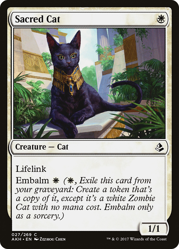 Sacred Cat (AKH) 27 - WZRD TCG