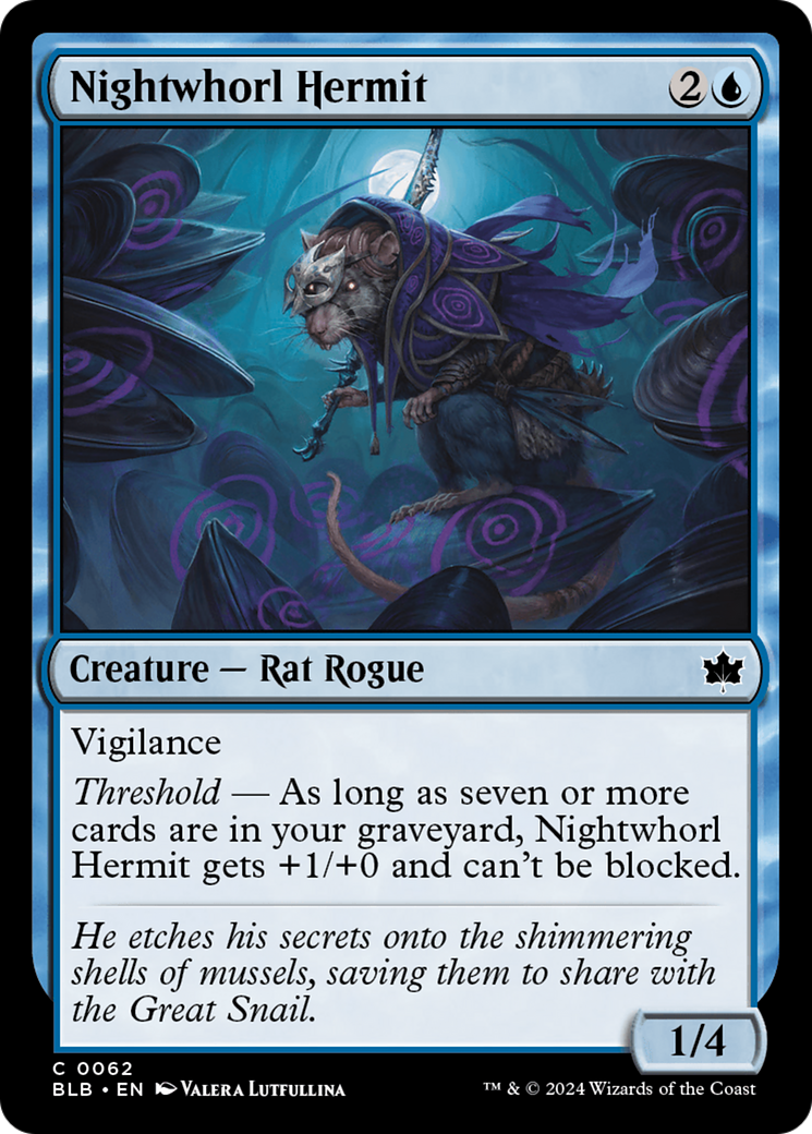 Nightwhorl Hermit (BLB) 62 - WZRD TCG