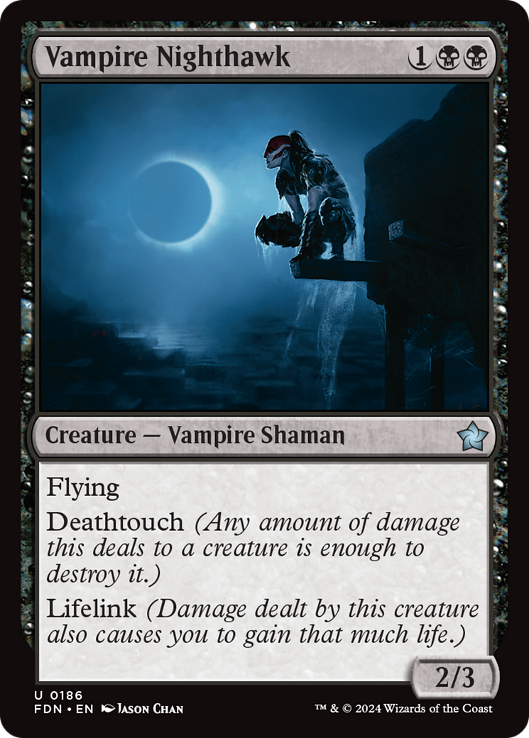 Vampire Nighthawk (FDN) 186 - WZRD TCG