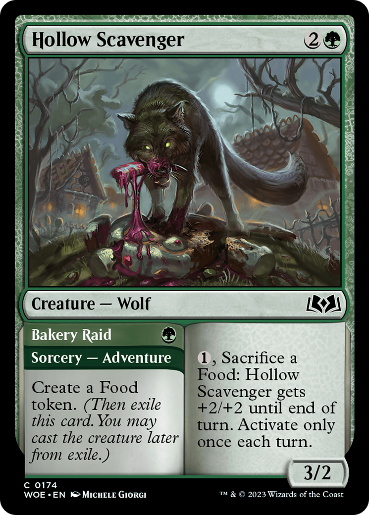 Hollow Scavenger // Bakery Raid (WOE) 174