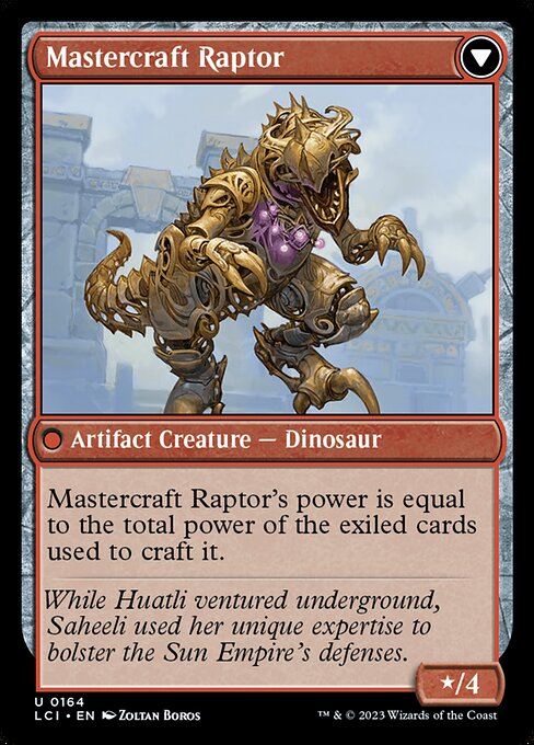 Saheeli's Lattice // Mastercraft Raptor (Back)