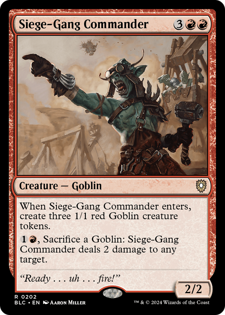 Siege-Gang Commander (BLC) 202 - WZRD TCG