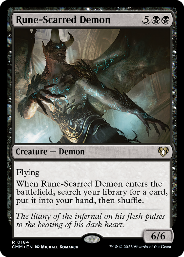 Rune-Scarred Demon (CMM) 184 - WZRD TCG