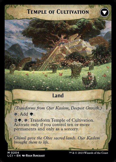 Ojer Kaslem, Deepest Growth // Temple of Cultivation (Back)