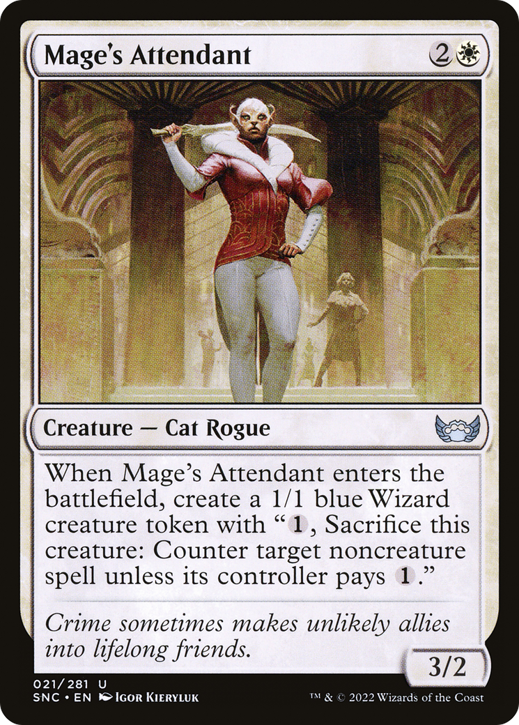 Mage's Attendant (SNC) 21 - WZRD TCG
