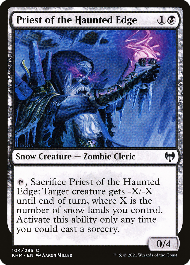 Priest of the Haunted Edge (KHM) 104 - WZRD TCG