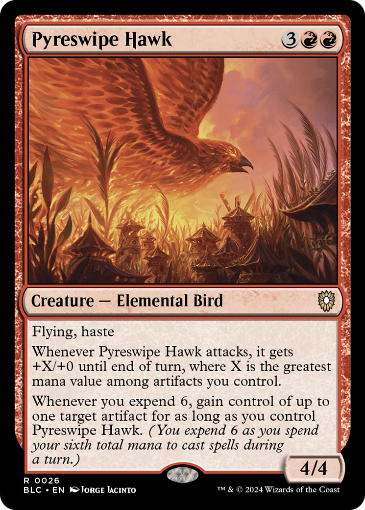 Pyreswipe Hawk (BLC) 26 - WZRD TCG