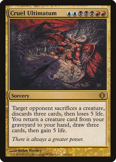Cruel Ultimatum front