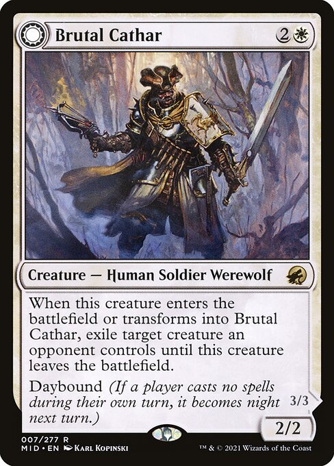 Brutal Cathar // Moonrage Brute front