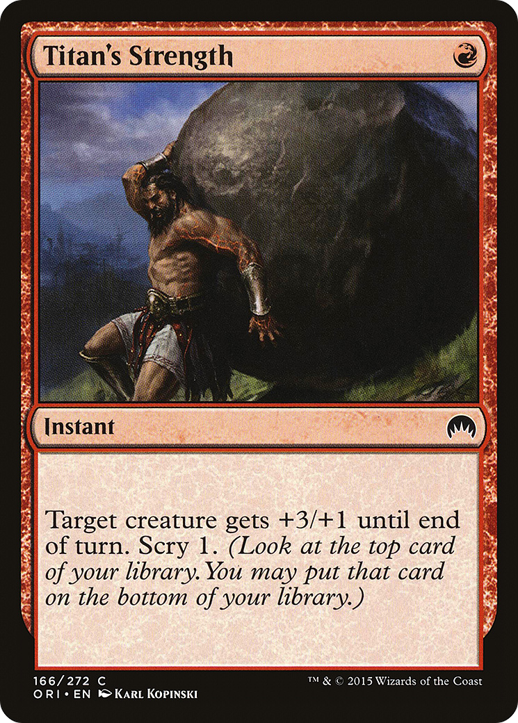 Titan's Strength (ORI) 166 - WZRD TCG