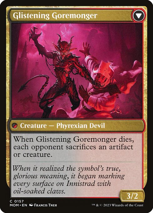 Pyretic Prankster // Glistening Goremonger (Back)