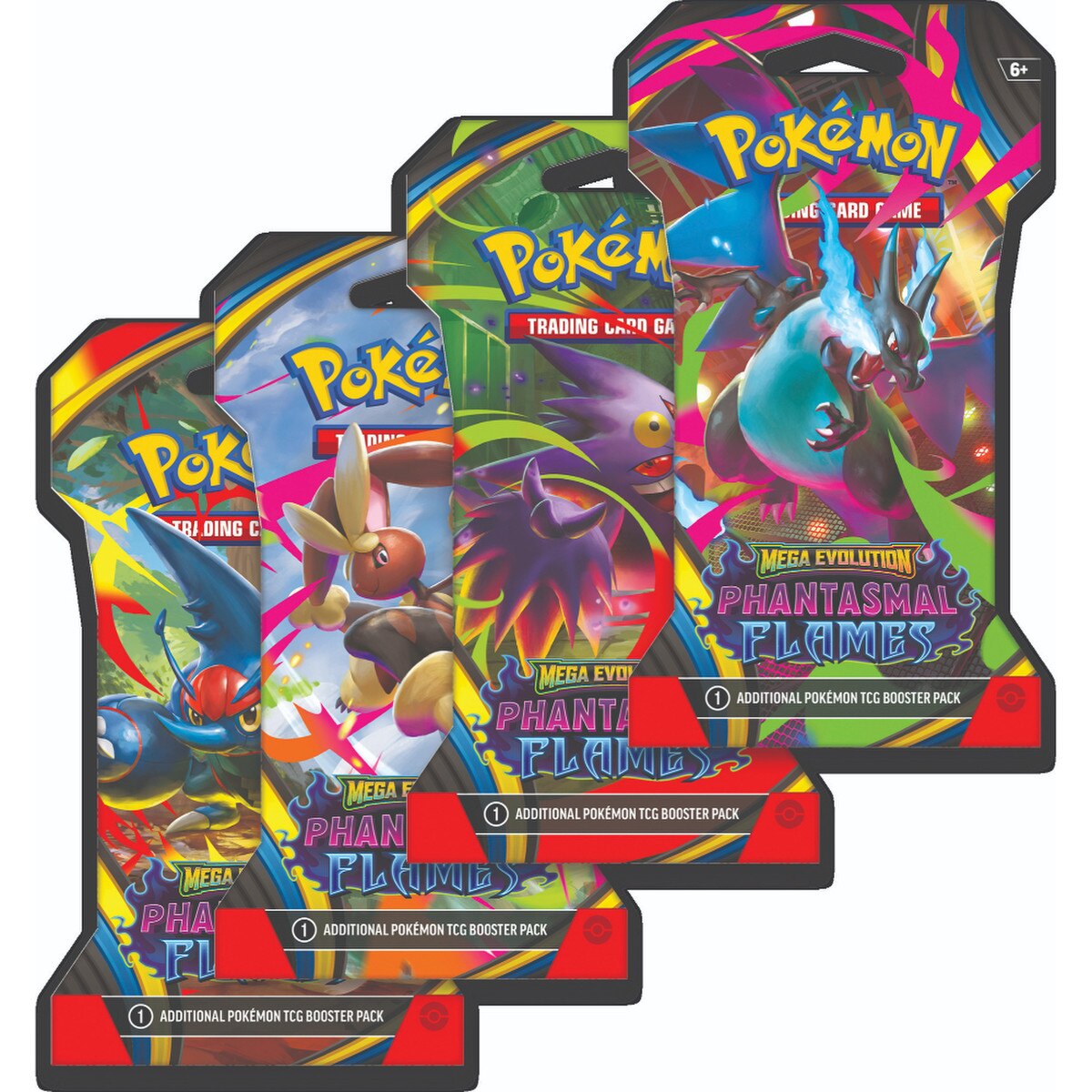Pokémon: Mega Evolution—Phantasmal Flames - Sleeved Booster