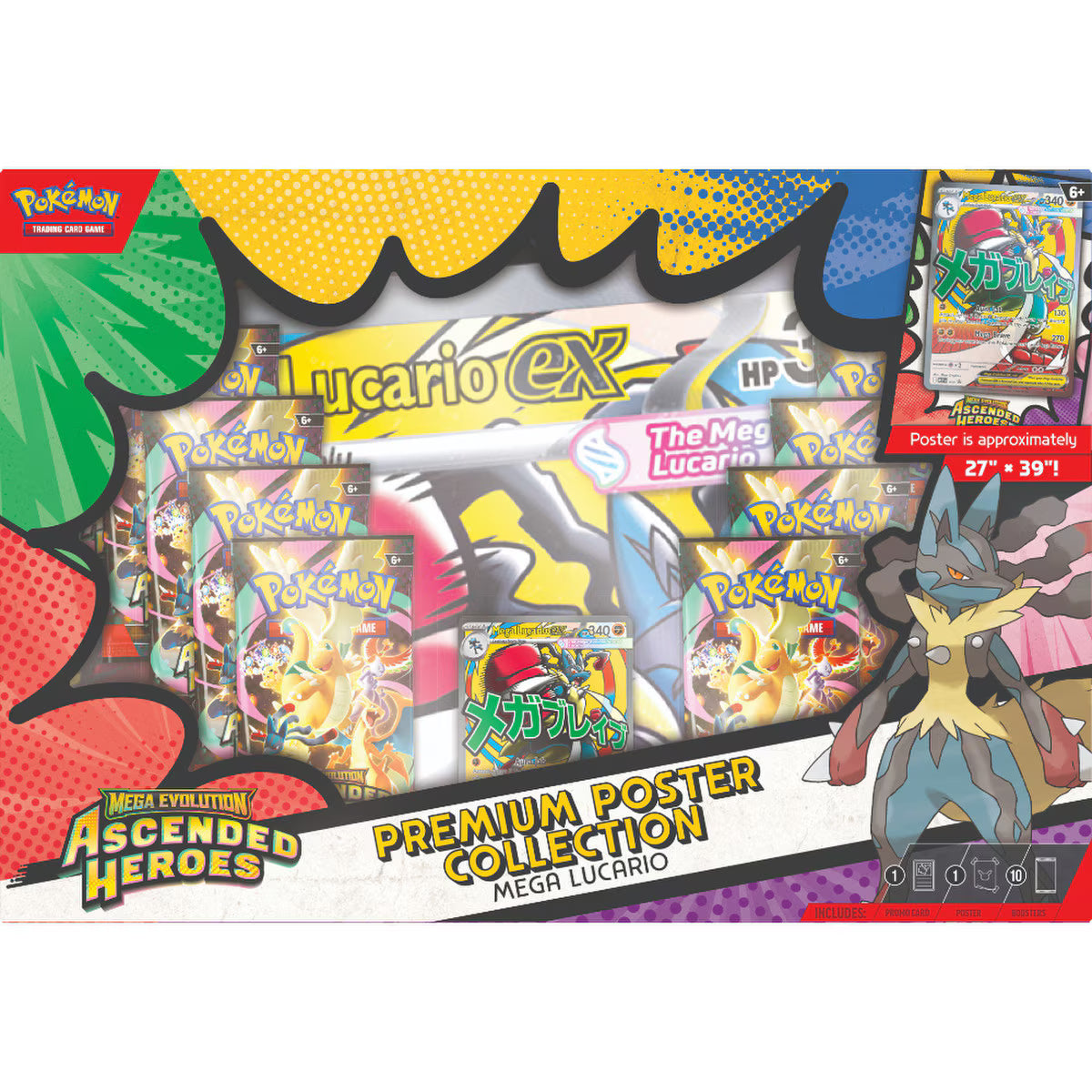 Pokémon: Mega Evolution–Ascended Heroes Premium Poster-MEGA LUCARIO