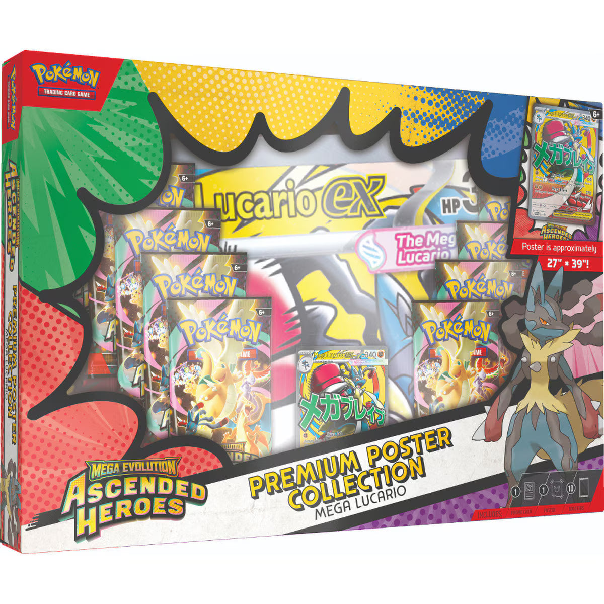 Pokémon: Mega Evolution–Ascended Heroes Premium Poster-MEGA LUCARIO